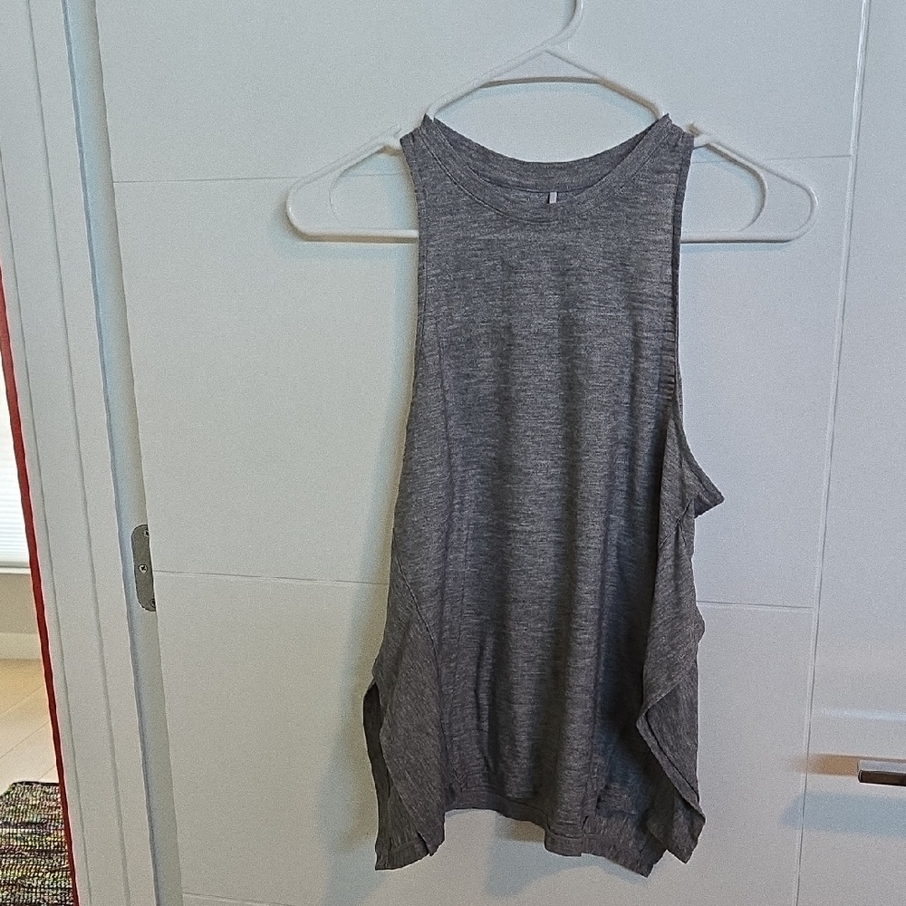 Prana Heather Gray Flyaway Yoga Top XS